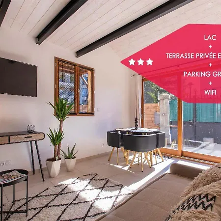 Appartement Cosy Au Bord Du Avec Terrasse Privée Annecy